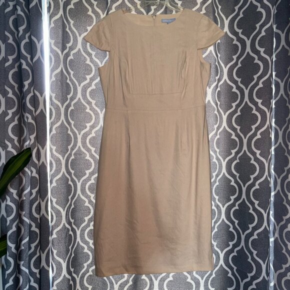 Antonio Melani Dress Avery, Natural Cream, Women's 12, Short Sleeve Pencil Dress - Picture 2 of 8